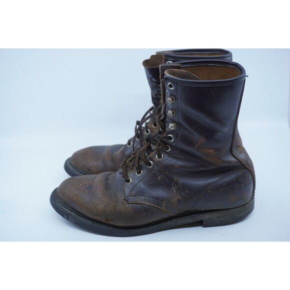 Vintage MASON Boots Mens Size 8 4E Wide EEEE Chippewa Logger Jump Union Made USA - Picture 4 of 7